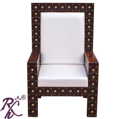 Solid Wooden Wood Bakhra Sofa 1 Seater