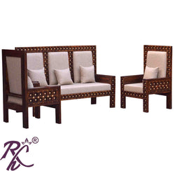 SOLID WOOD BAKHRA SOFA SET 5 SEATER