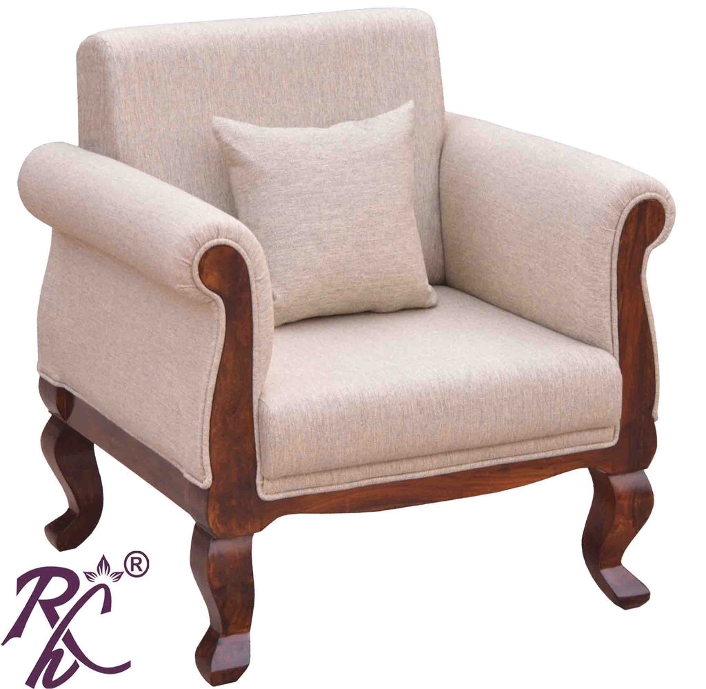 Solid Wood Rajasthani Sofa One Seater