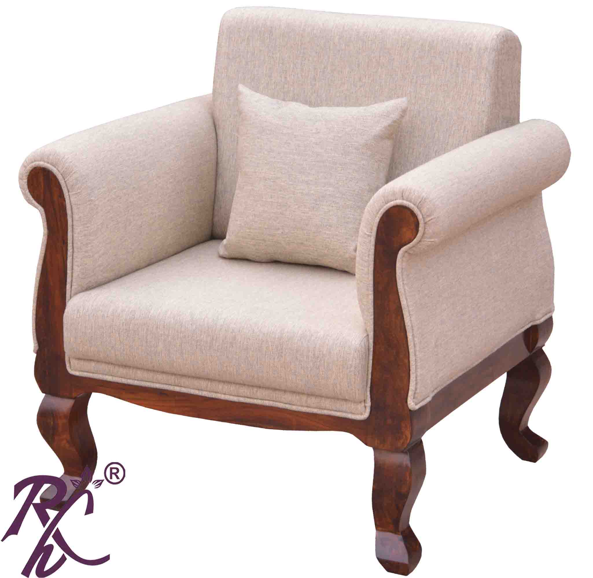 Solid Wood Rajasthani Sofa One Seater