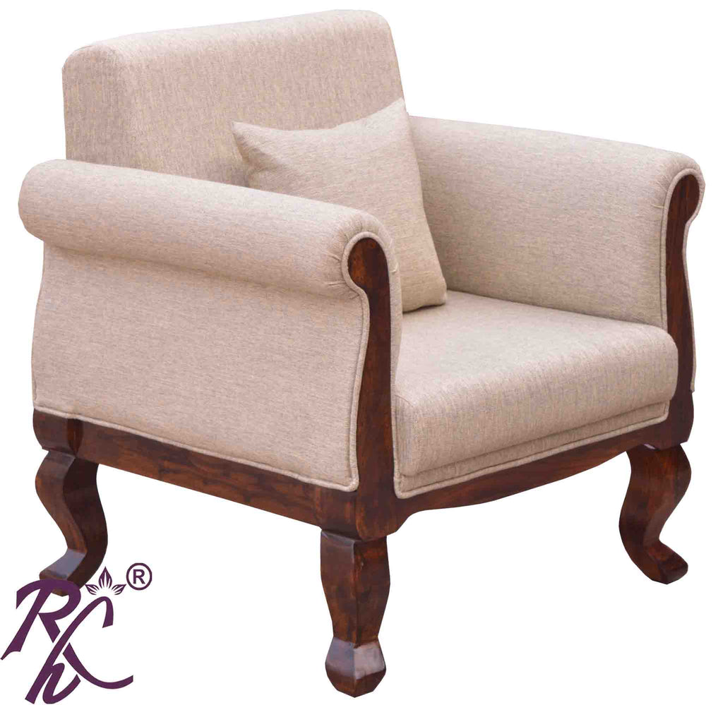Solid Wood Rajasthani Sofa One Seater