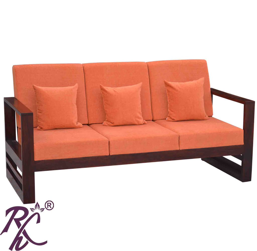 Solid Wooden Sofa 3 Seater