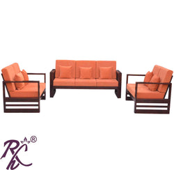 SOLID WOODEN SOFA SET 7 SEATER