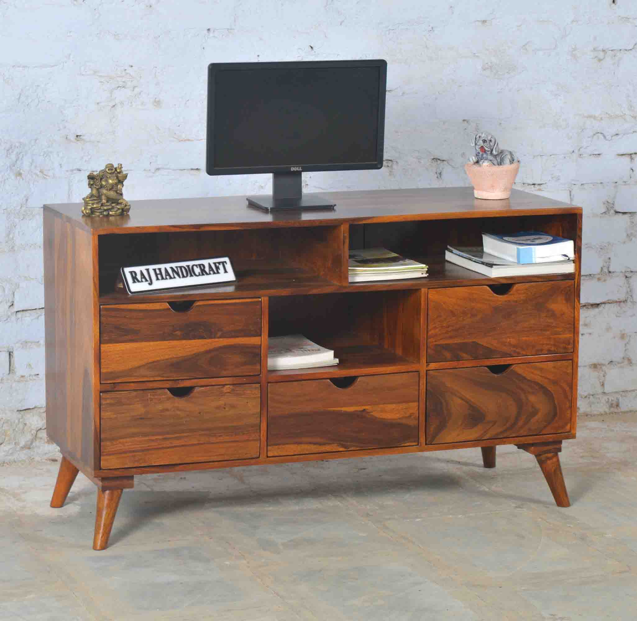 Solid Wood Lynton Large Led Unit (Honey Finish)