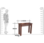 Solid Wood Kubera Design Writing Table Set With One Chair