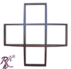 Solid Wood Concave Wall Shelf