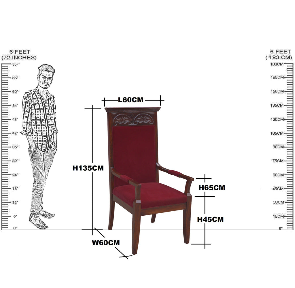 Solid Wood King Arm & Easy Chair