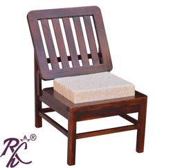Solid Wood Low Height Arm Chair Cushion Top