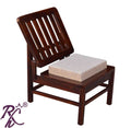 Solid Wood Low Height Arm Chair Cushion Top