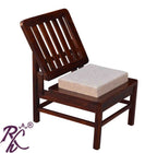 Solid Wood Low Height Arm Chair Cushion Top