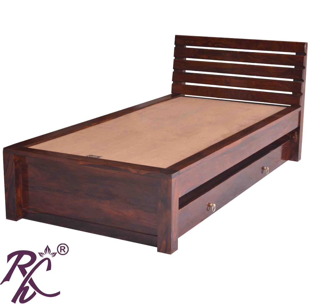 Solid Wood Stripe Diwan Bed