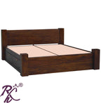 Solid Wood King Size Bed With Storage | Wooden Bed With 4 Doors