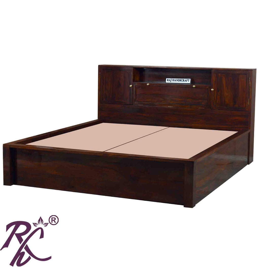 Solid Wood Depot Storage King Size With Storage Bed