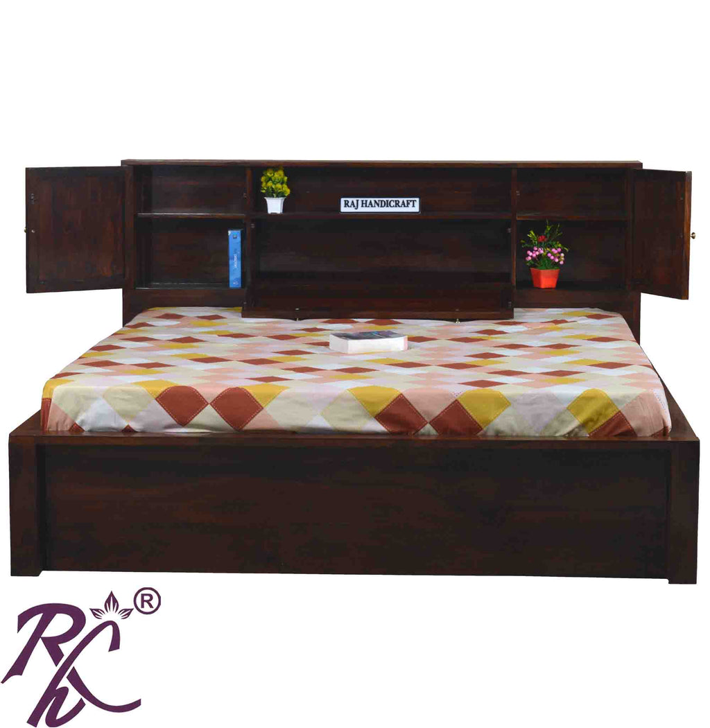 Solid Wood Depot Storage King Size With Storage Bed