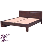 Solid Wood King Size Platform Bed With Side Display