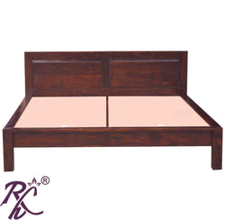Solid Wood King Size Platform Bed Without Storage