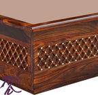 Solid Wooden Jiksa Jali Single Diwan Bed