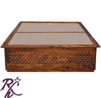 Solid Wooden Jiksa Jali Single Diwan Bed