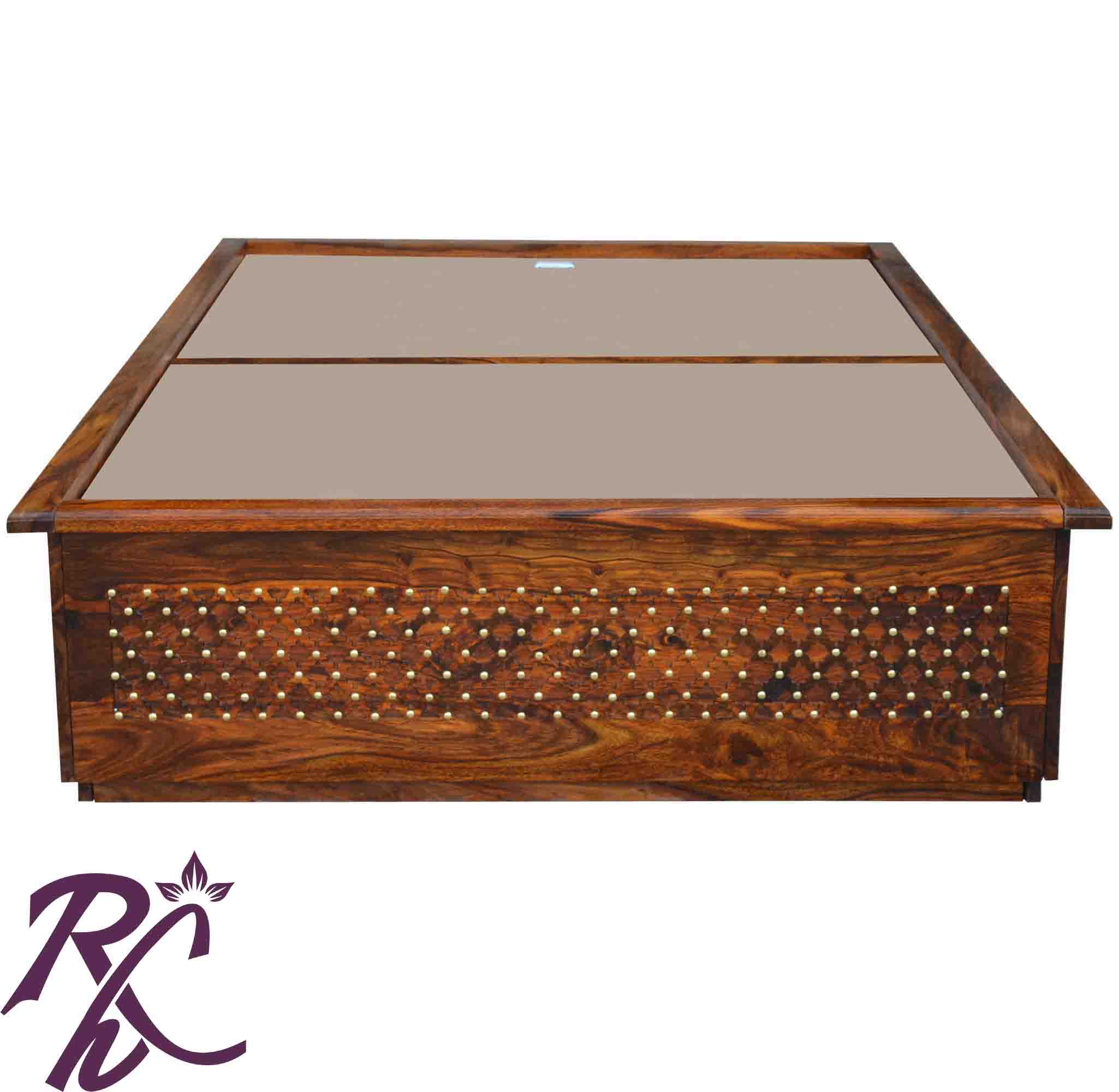 Solid Wooden Jiksa Jali Single Diwan Bed