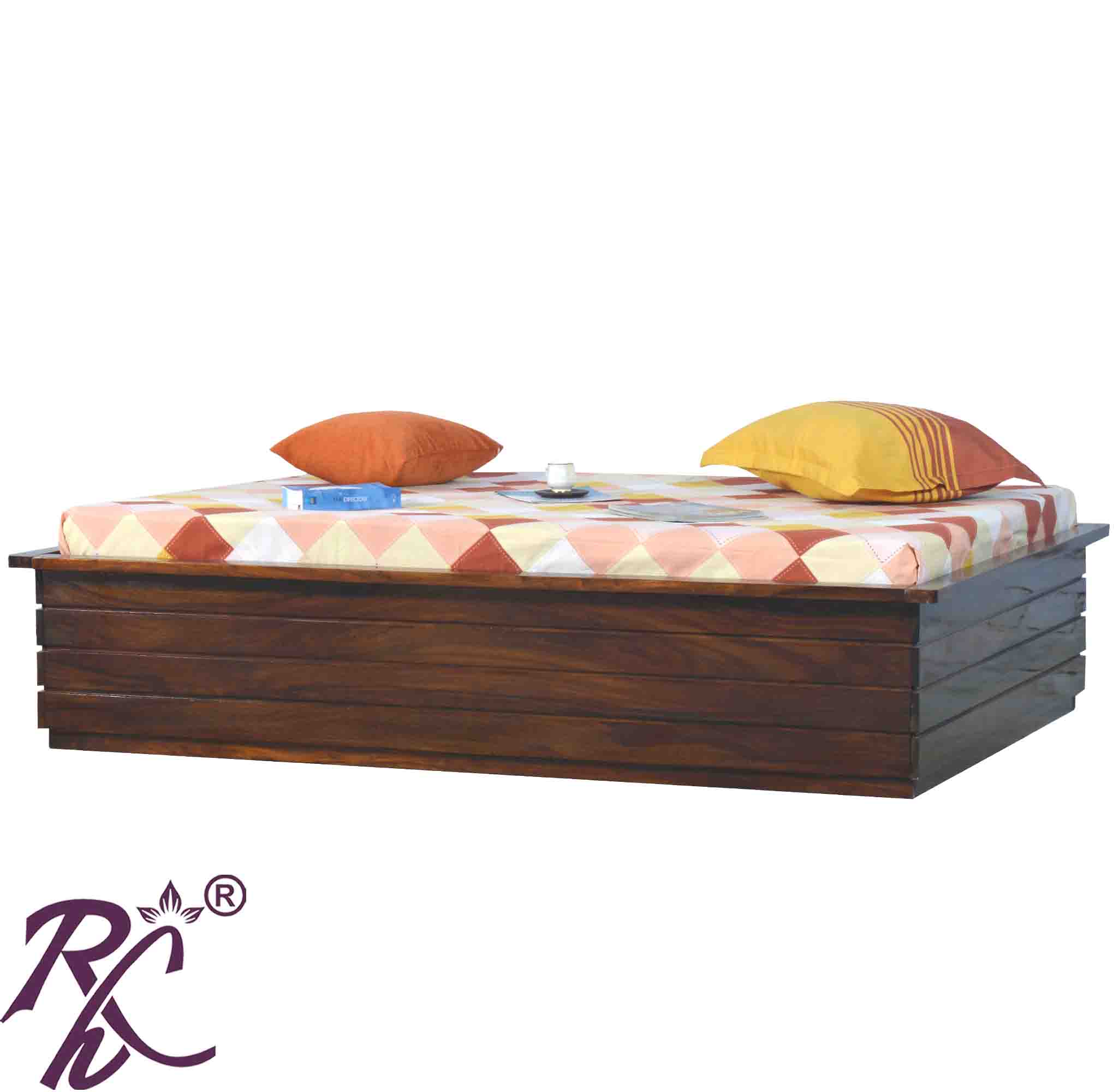 Solid Wood Diwan Bed With Storage - RAJ HANDICRAFT