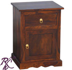 Solid Wood King Size With Storage Bed With Back Cushion