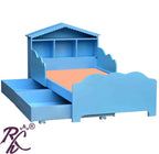 Solid Wood Kid's Storage Bed Without Sticker
