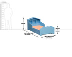 Solid Wood Kid's Storage Bed Without Sticker