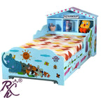 Solid Wood Kid's Storage Bed Without Sticker