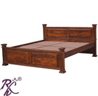 Solid Wood King Size Without Storage Bed
