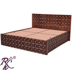 Solid Wood Brass L+T Design King Size With Storage Bed