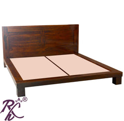 Solid Wood Wooden Platform Bed W/O Storage