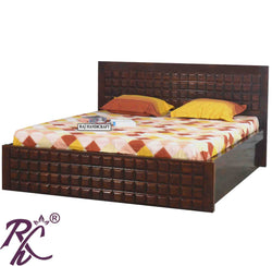 Solid Wood Cadbury Design King Size Storage Bed