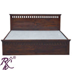 Solid Wood Kubera Design King Size Bed With Hydraulic Storage
