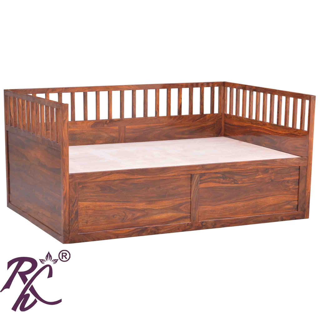 Solid Sheesham Wooden Diwan Bed