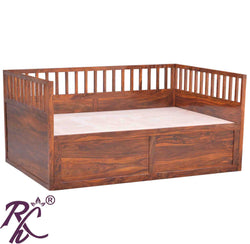 Solid Sheesham Wooden Diwan Bed