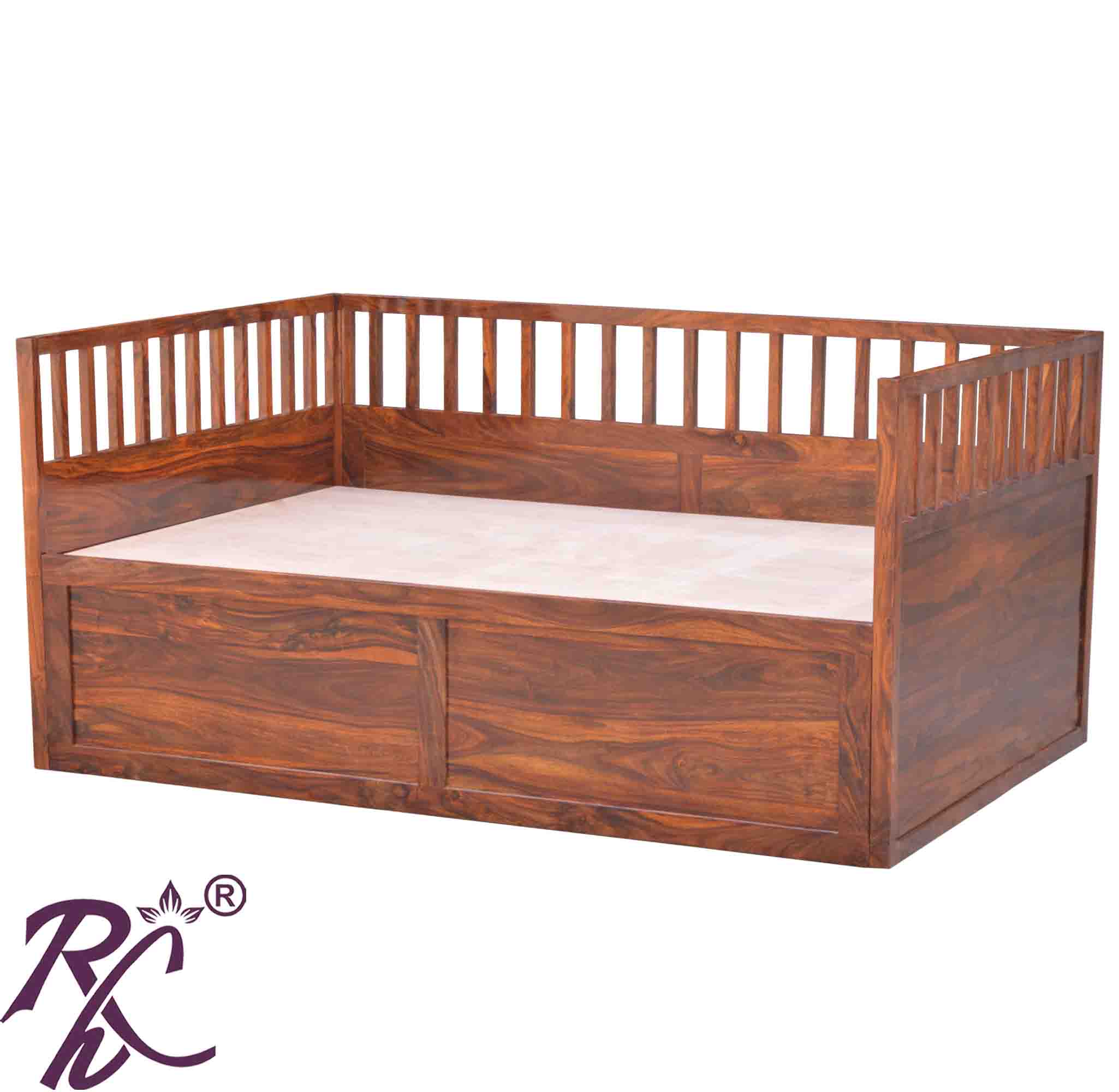 Solid Sheesham Wooden Diwan Bed