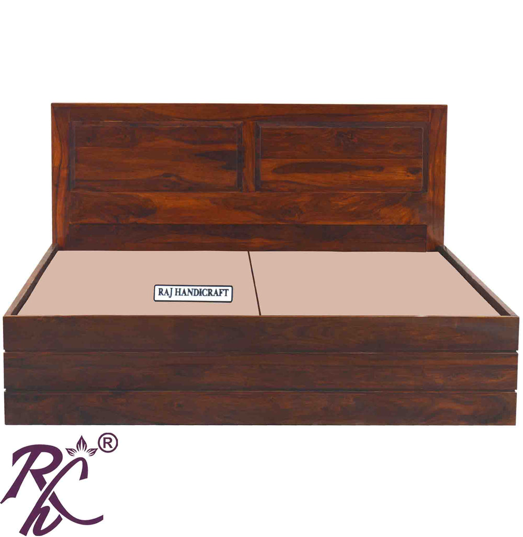 Solid Wood King Size Storage Bed With Baby Bed