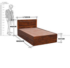 Solid Wood Kids Bed With Storage