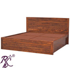 Wooden Stripe King Size With Storage Bed