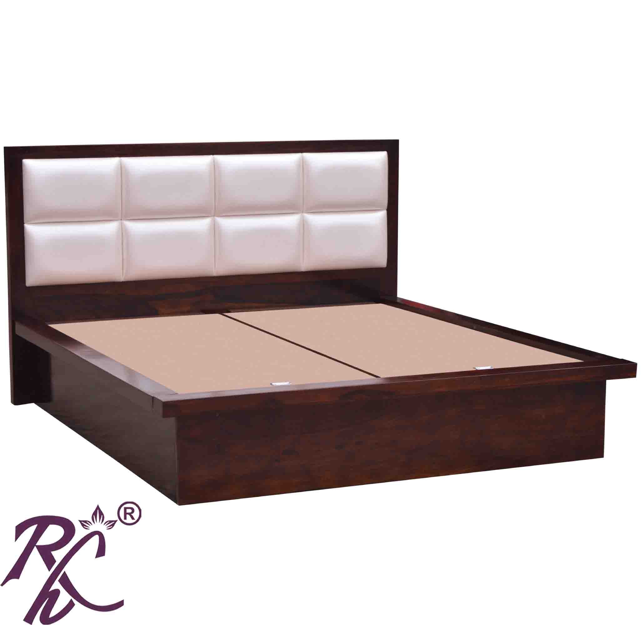 Solid Wood King Size Bed With Storage RAJ HANDICRAFT