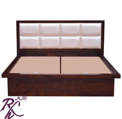 Solid Wood King Size Bed With Storage