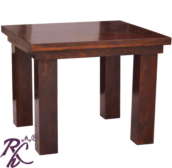 Wooden Cube Top Design Square DINING 4 SEATER - RAJ HANDICRAFT