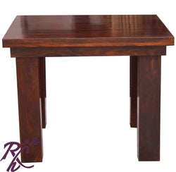 Wooden Cube Top Design Square DINING 4 SEATER