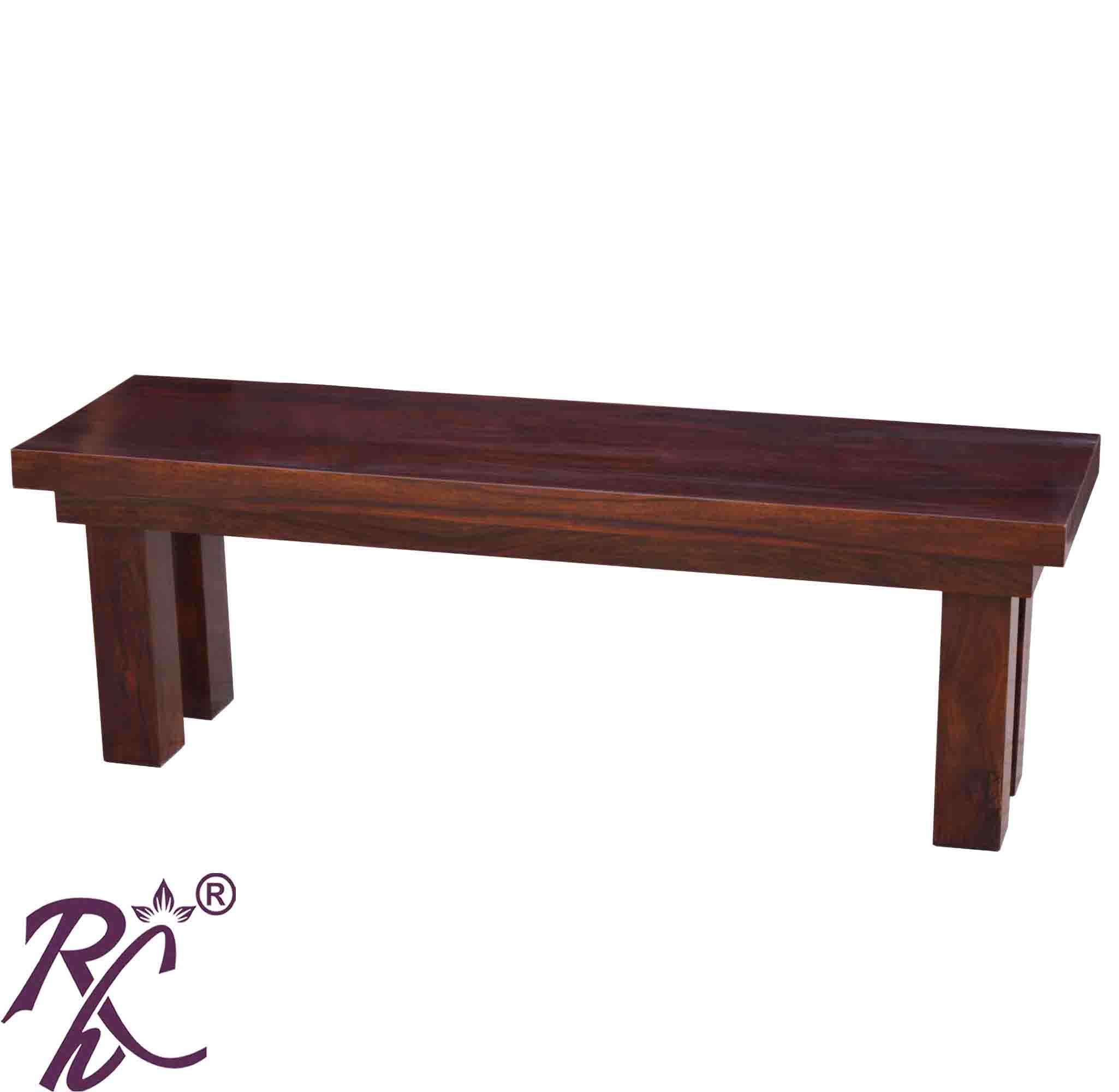 Solid Wood Cube Top Bench