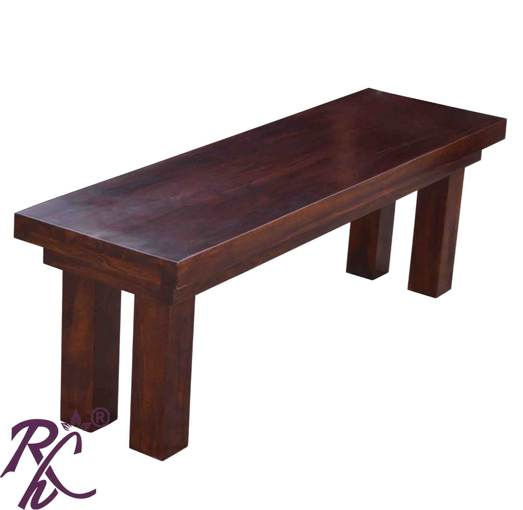 Solid Wood Cube Top Bench