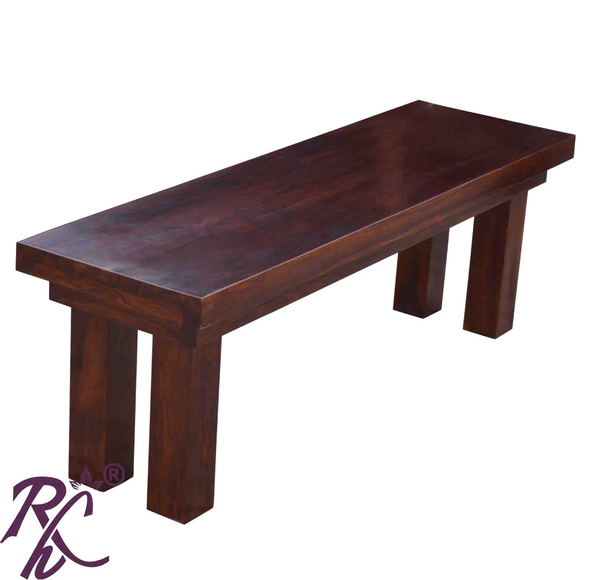 Solid Wood Cube Top Bench