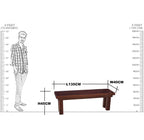 Solid Wood Cube Top Bench