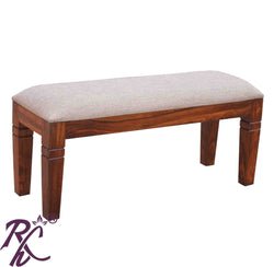 Solid Wood Cushion Top Bench