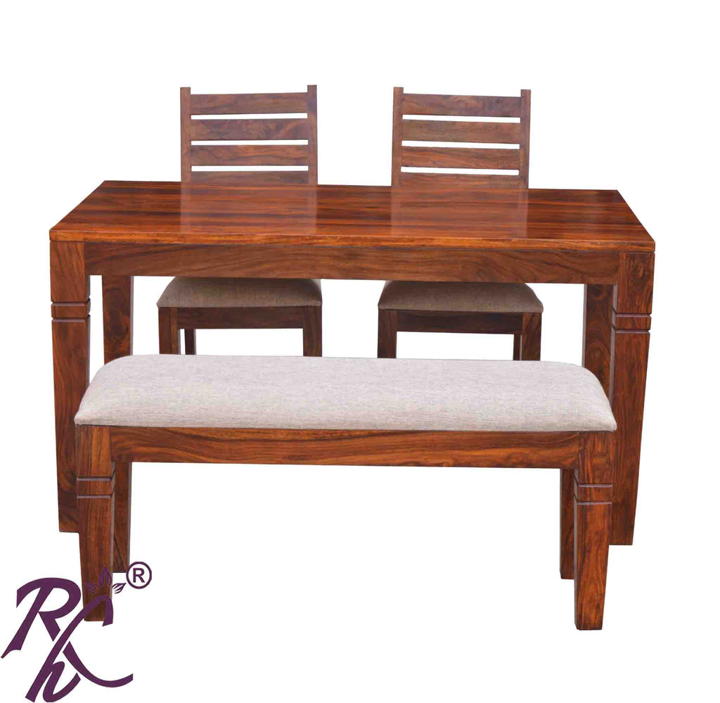 Wooden Throat Design Dining Set 4 Seater