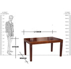 Wooden Throat Design Dining 4 Seater